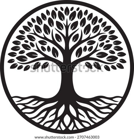 Elegant tree of life design, a symbolic representation of interconnectedness and growth.