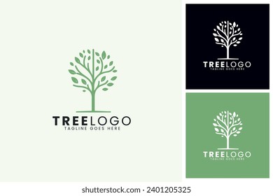 Elegant Tree Logo Design with Branches