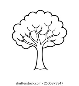Elegant Tree silhouette vector art with intricate details and clean lines, 
perfect for digital designs, prints, and creative projects
