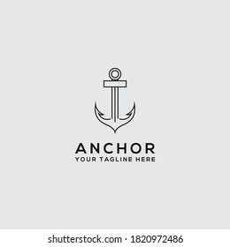 Anchor Logo Graphic Design Concept Editable Stock Vector (Royalty Free ...