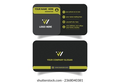 Elegant trendy creative business card template