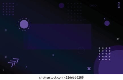 Elegant and trendy Memphis background with elements and shapes inside 