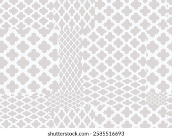 elegant trendy original, motifs organic retro hand drawn ceramic geometric shapes tiles modern pattern design in vector 