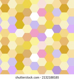 Elegante vector de moda diseño de patrones geométricos sin fisuras de la estructura del peine de miel. Fondo de textura geométrica repetitiva ornamental de formas hexagonales. Adecuado para la impresión de pantalla y los textiles