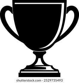 Ícone de vetor de troféu elegante, faça o download de gráficos premium de prêmios para Esportes, Realização e Reconhecimento em Design Digital. Ícone troféu, modelo vencedor vetor ilustração emblema isolado, contorno sólido