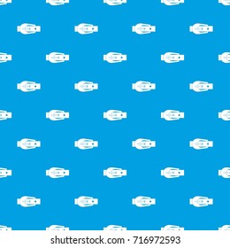 Elegant trousers belt pattern repeat seamless in blue color for any design. Vector geometric illustration