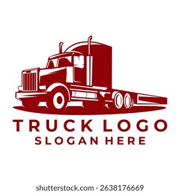 Elegant Truck logo design vector template. Truck company logo design icon