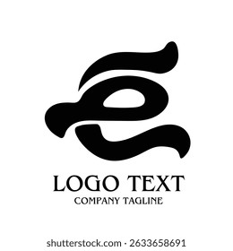 Elegant typographic letter ES Logo Design