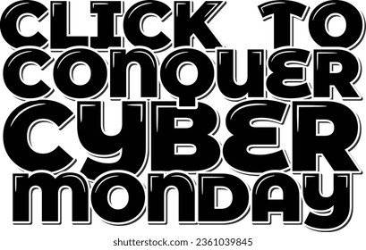 An elegant typography art piece capturing the essence of Cyber Monday.