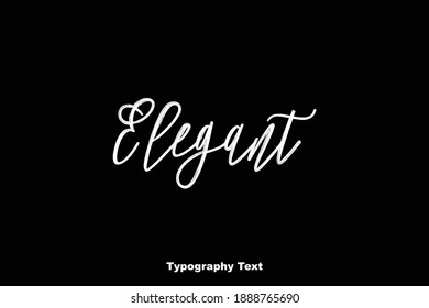 Elegant Typography Text On Black Background