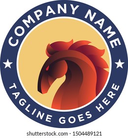 Elegant unique horse logo. Conveying ideas such as strategy, elegance, power. A perfect logo for consulting companies, financial services, logistics, etc.