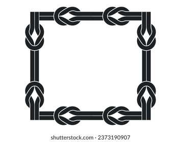Elegant and unique interlinked rope logo symbolizing strong connections and unity in a visually captivating design.