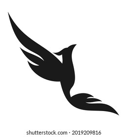 elegant unique phoenix logo design