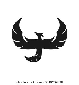 elegant unique phoenix logo design