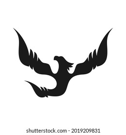 elegant unique phoenix logo design