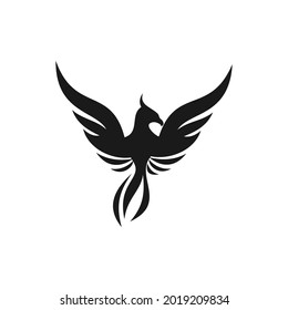 elegant unique phoenix logo design