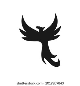 elegant unique phoenix logo design