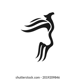elegant unique phoenix logo design
