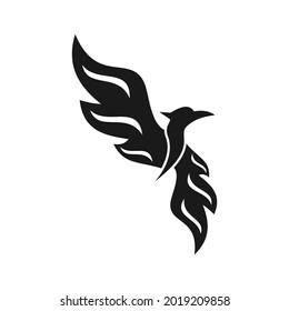 elegant unique phoenix logo design