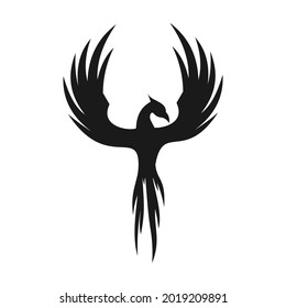 elegant unique phoenix logo design