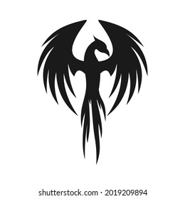 elegant unique phoenix logo design