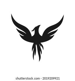 elegant unique phoenix logo design