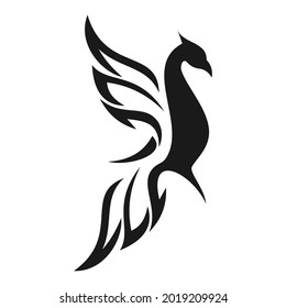 Elegant Unique Phoenix Logo Design Stock Vector (Royalty Free ...