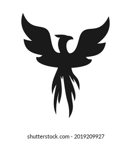 elegant unique phoenix logo design