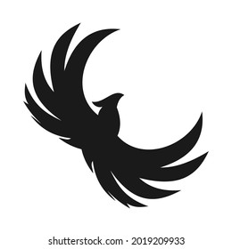 elegant unique phoenix logo design