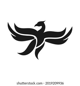 elegant unique phoenix logo design