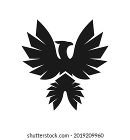 elegant unique phoenix logo design