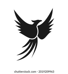 elegant unique phoenix logo design