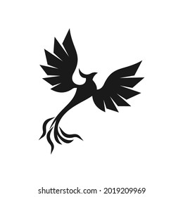 elegant unique phoenix logo design
