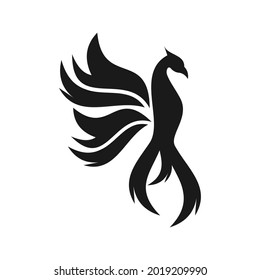 elegant unique phoenix logo design