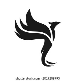 elegant unique phoenix logo design