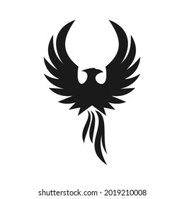 elegant unique phoenix logo design