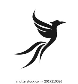 elegant unique phoenix logo design