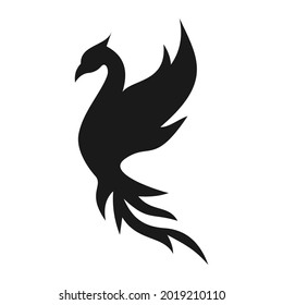 elegant unique phoenix logo design