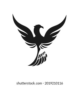 elegant unique phoenix logo design