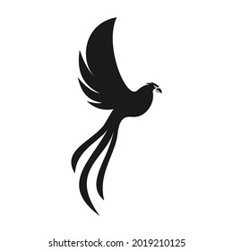 elegant unique phoenix logo design