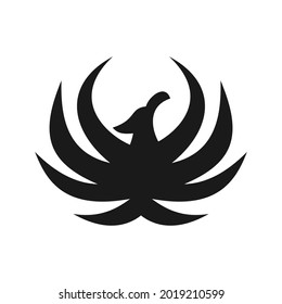 elegant unique phoenix logo design