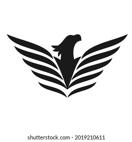 elegant unique phoenix logo design