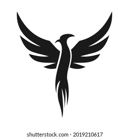 elegant unique phoenix logo design