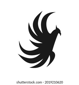 elegant unique phoenix logo design