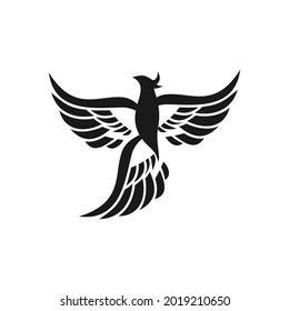 elegant unique phoenix logo design