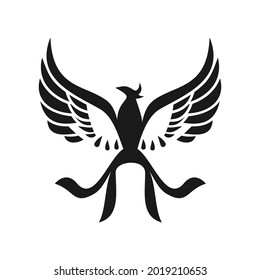 elegant unique phoenix logo design