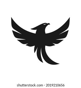 elegant unique phoenix logo design