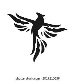 elegant unique phoenix logo design