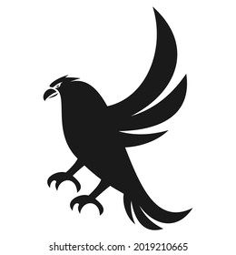 elegant unique phoenix logo design