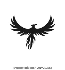 elegant unique phoenix logo design